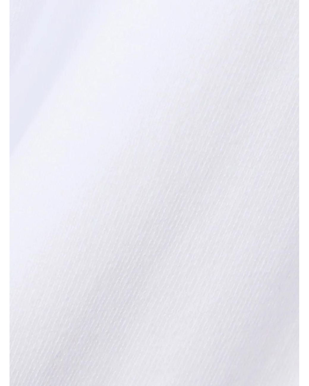 Lacoste White Embroidered-Logo T-Shirt for men