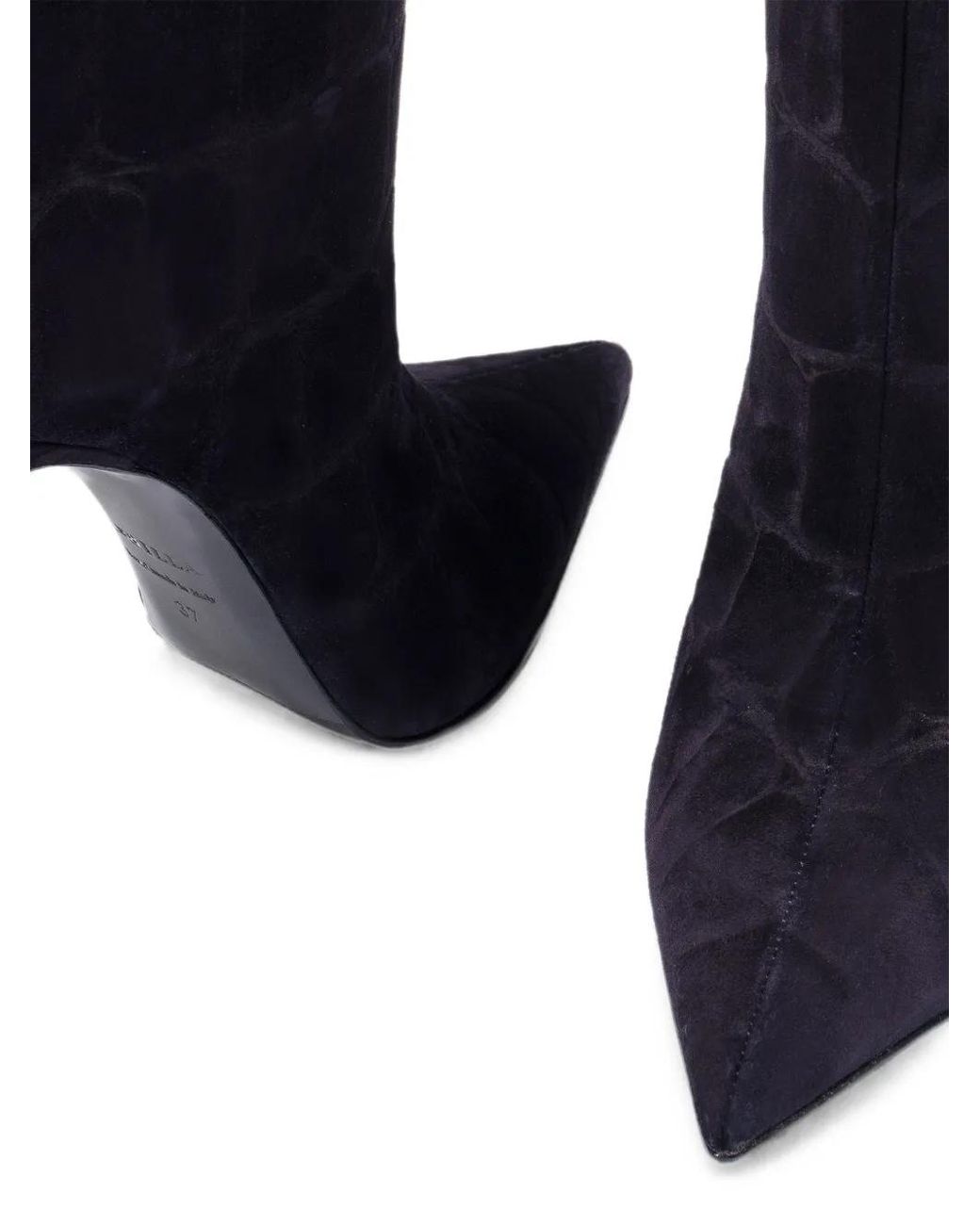 Le Silla Black Eva Suede Boots