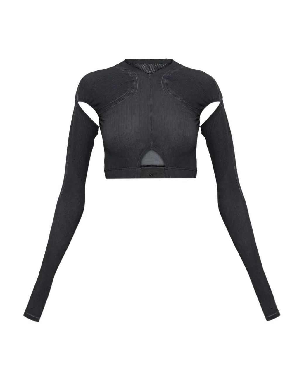 Nike Black X Knwls Cut-Out Long-Sleeve Top