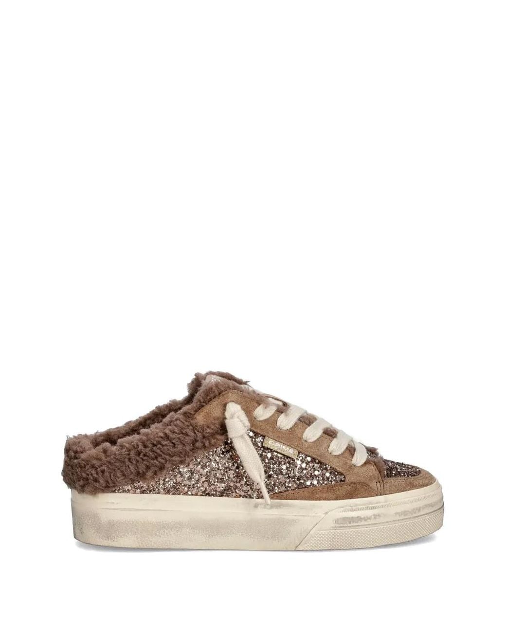 Crime London Brown Soho Sabot Slip-On Platform Sneakers