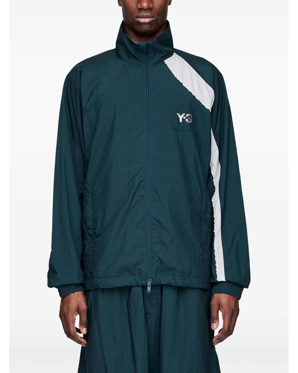 Y-3 Blue 3-Stripes Jacket for men