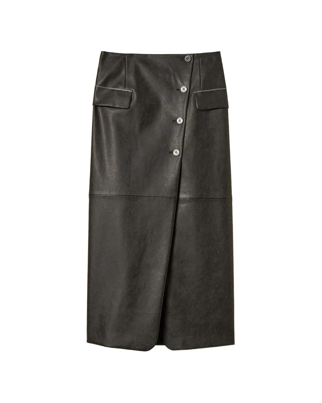 Twinset Gray Jupe Longue À Design Portefeuille