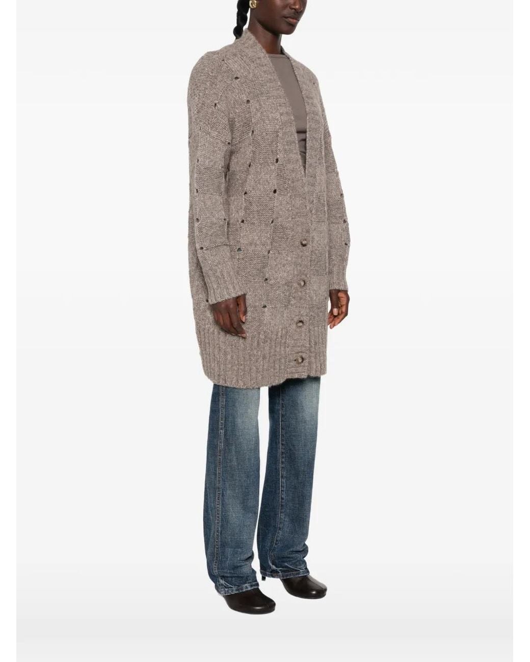 ELY ELY Gray Cardigan En Maille