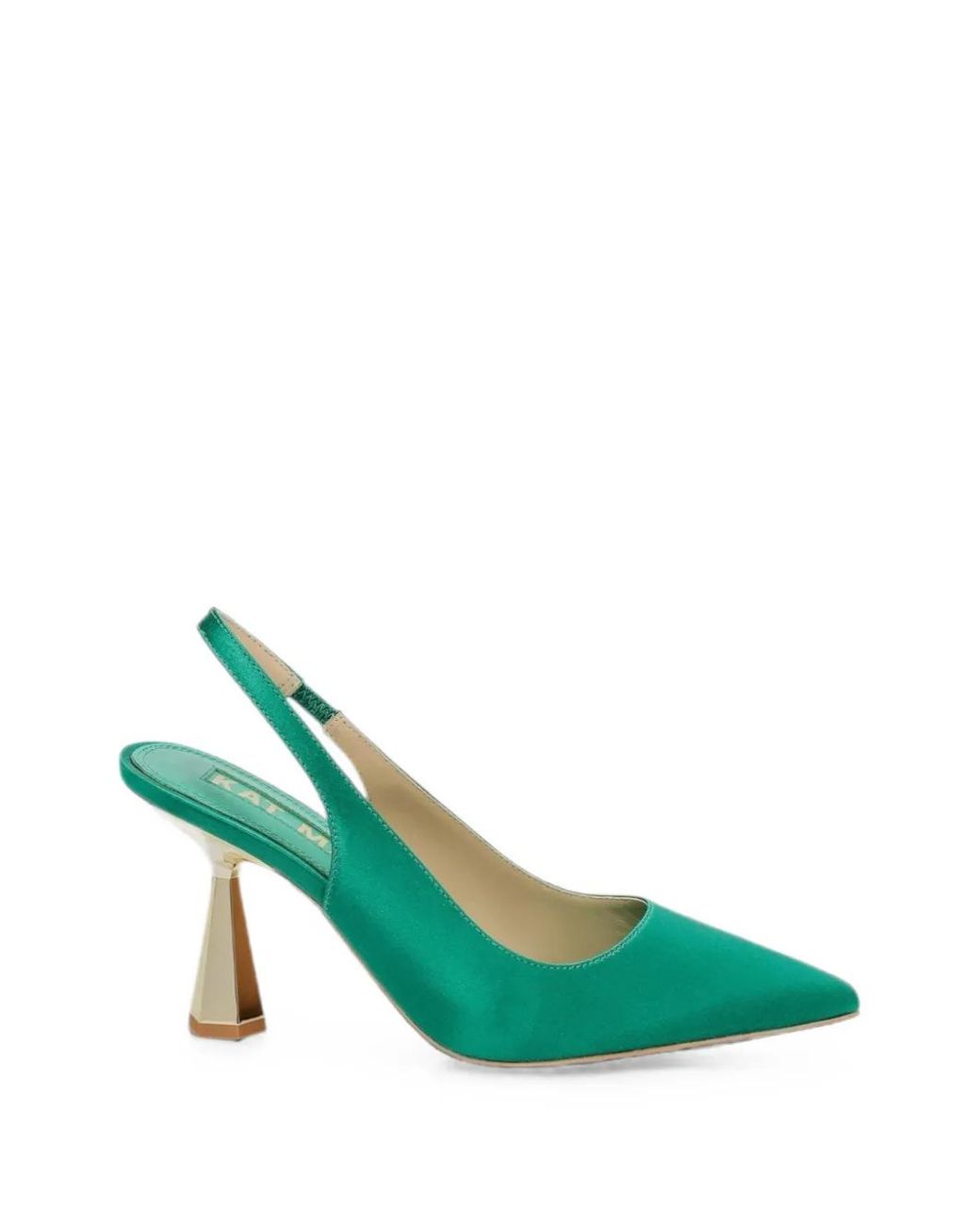 Kat Maconie Green Diana Pointed-Toe Slingback Pumps