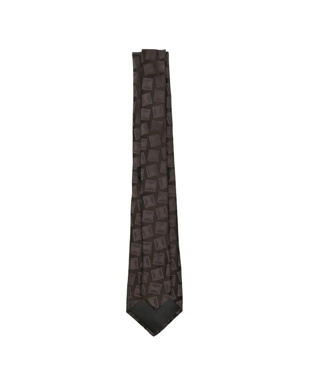 Giorgio Armani White Geometric-Pattern Tie for men