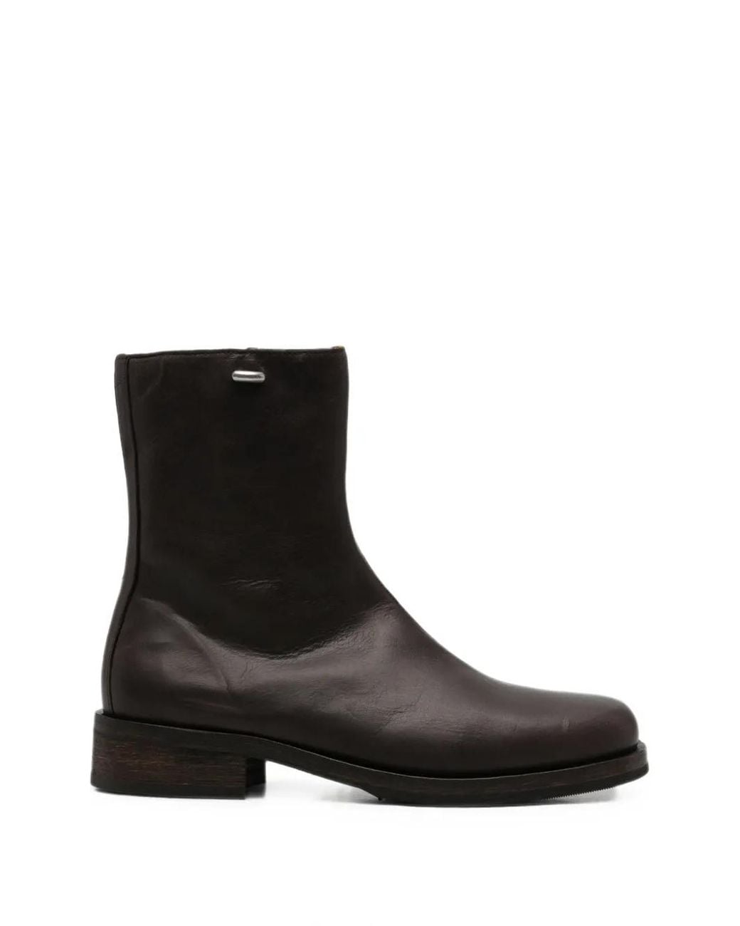 Our Legacy Black Bottines Camion En Cuir Ciré for men
