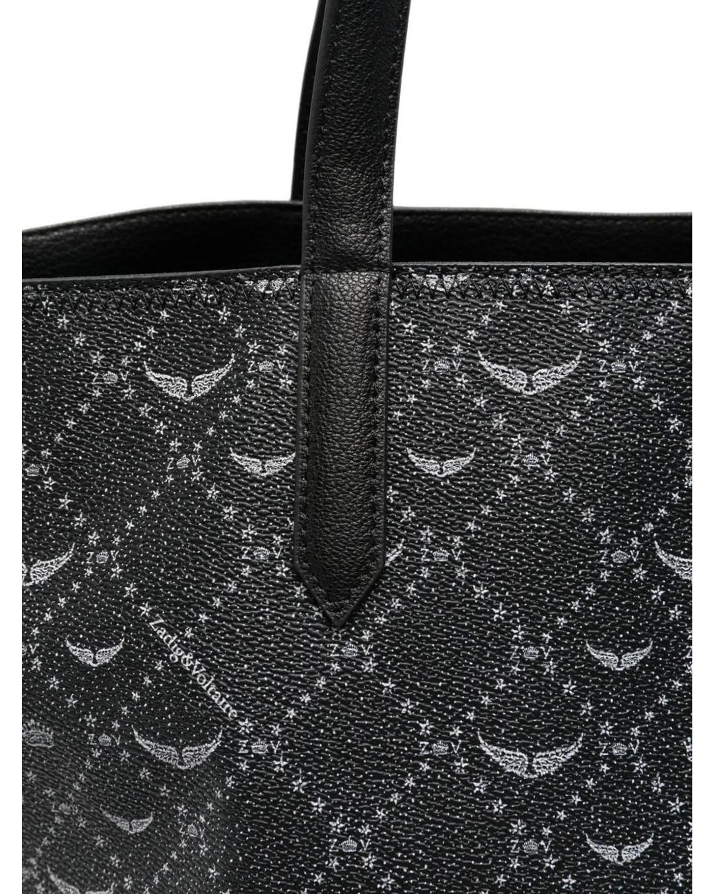 Zadig & Voltaire Black Z Shopper Xl Monogram
