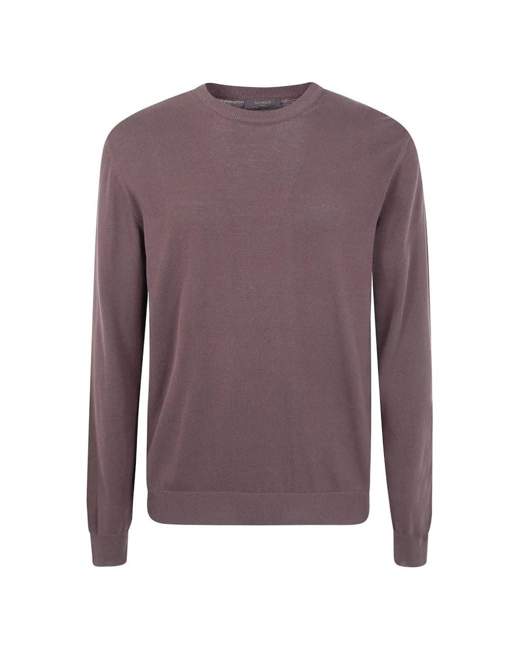 Zanone Purple Crew-Neck Sweater for men