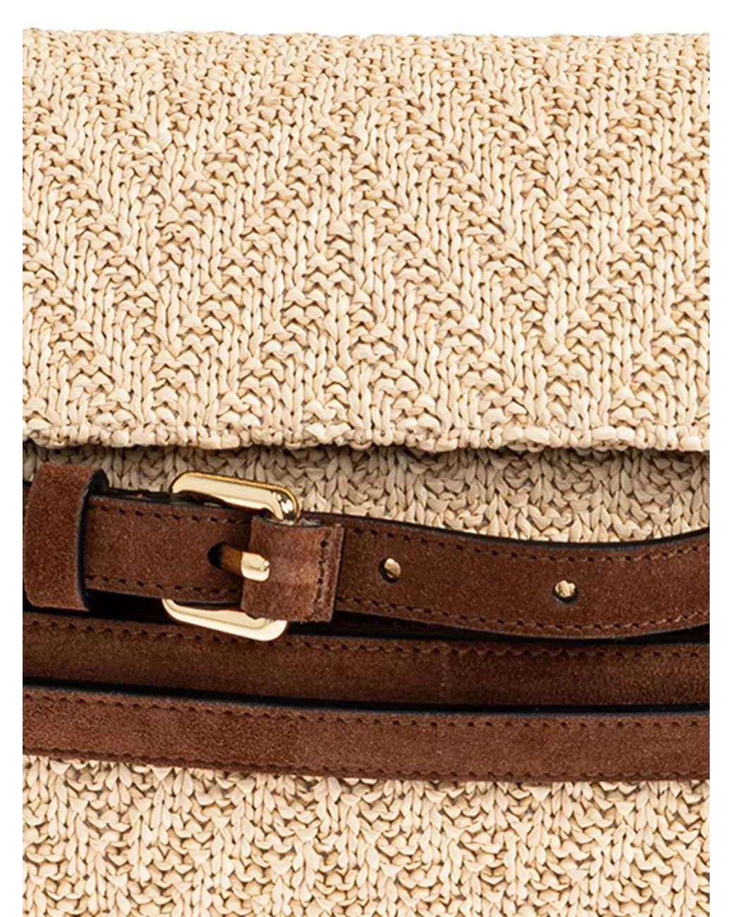 Moschino Natural Sac Cabas À Détail De Ceinture