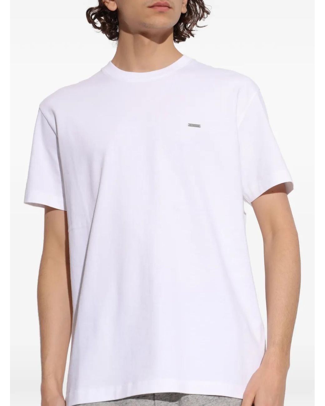 DSquared² White Plaque T-Shirt for men