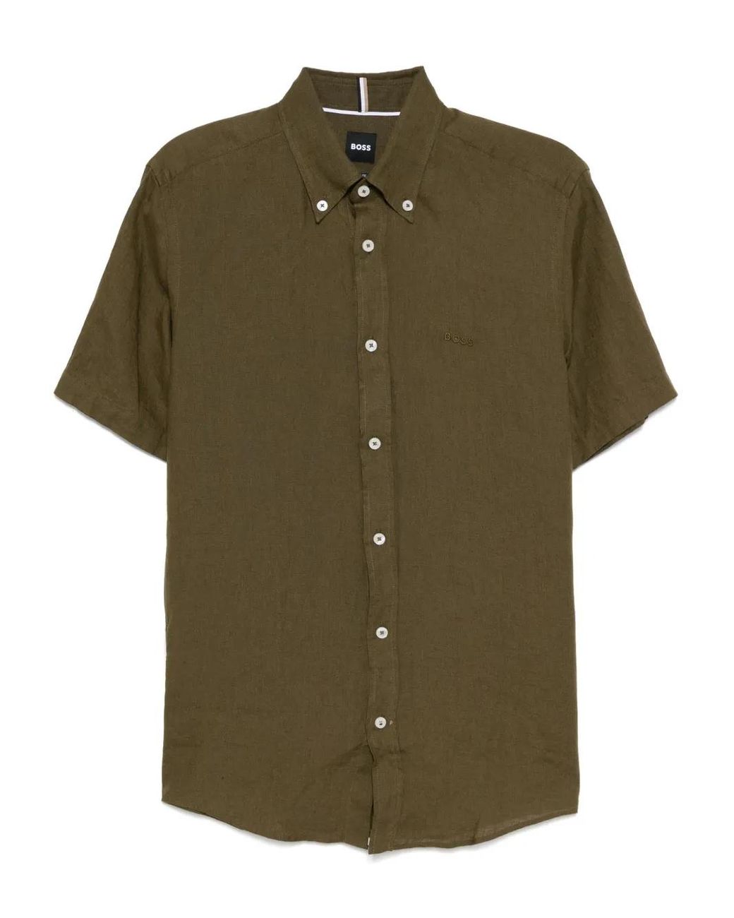 Boss Green Logo-Embroidered Shirt for men