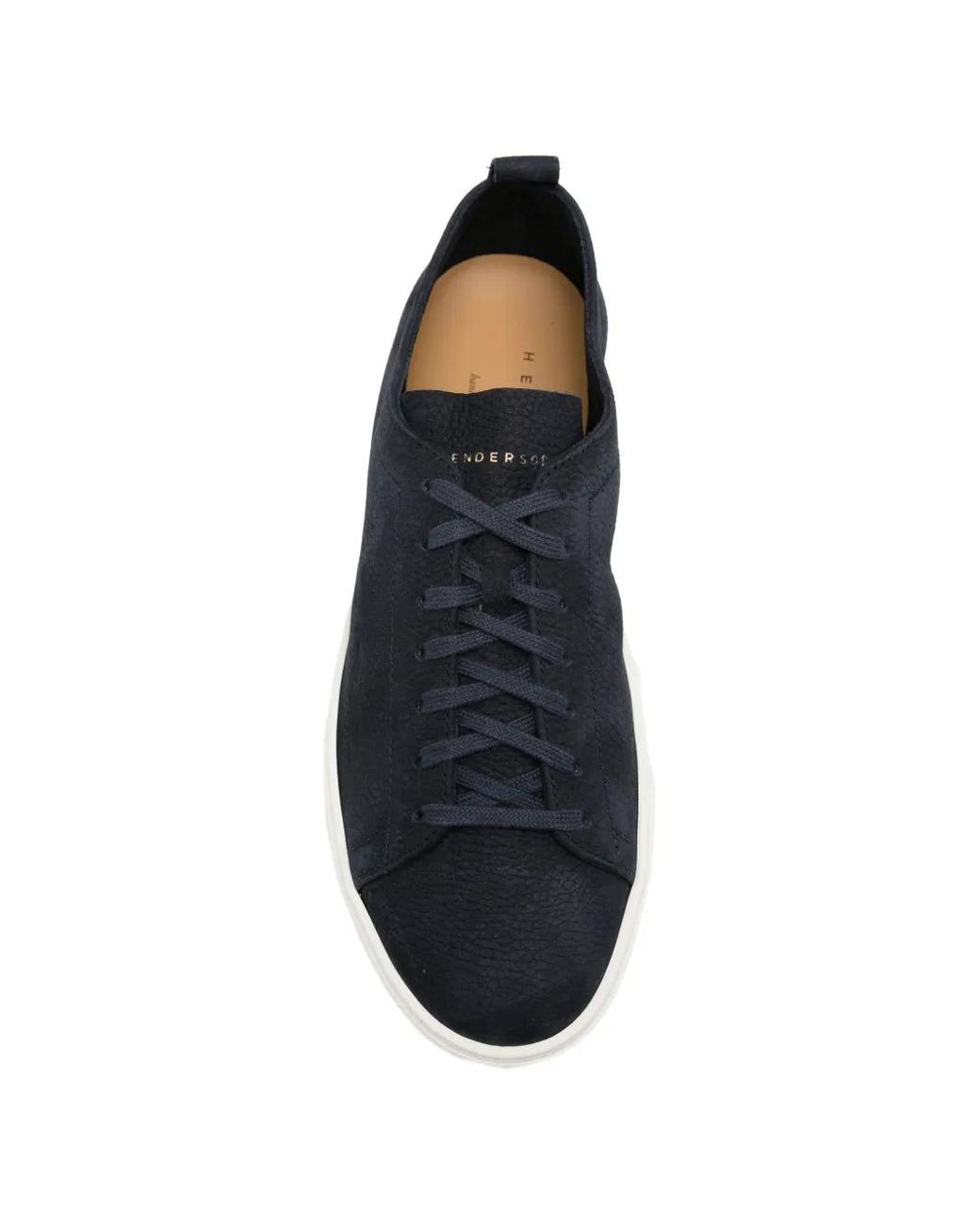 Henderson Black Leather Sneakers for men