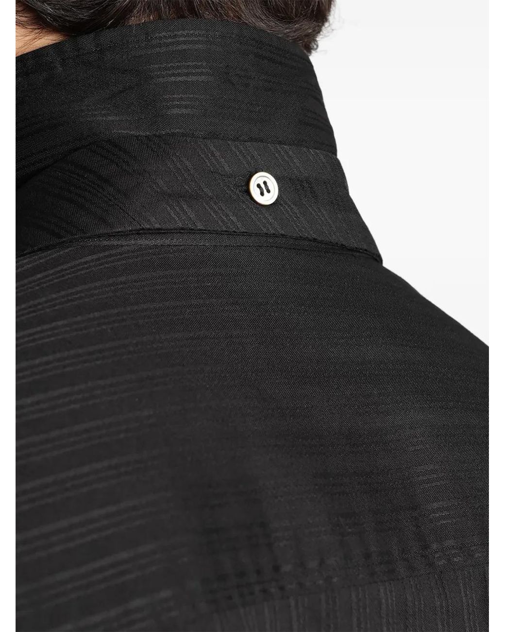Attachment Black Tie-Detail Shirt for men