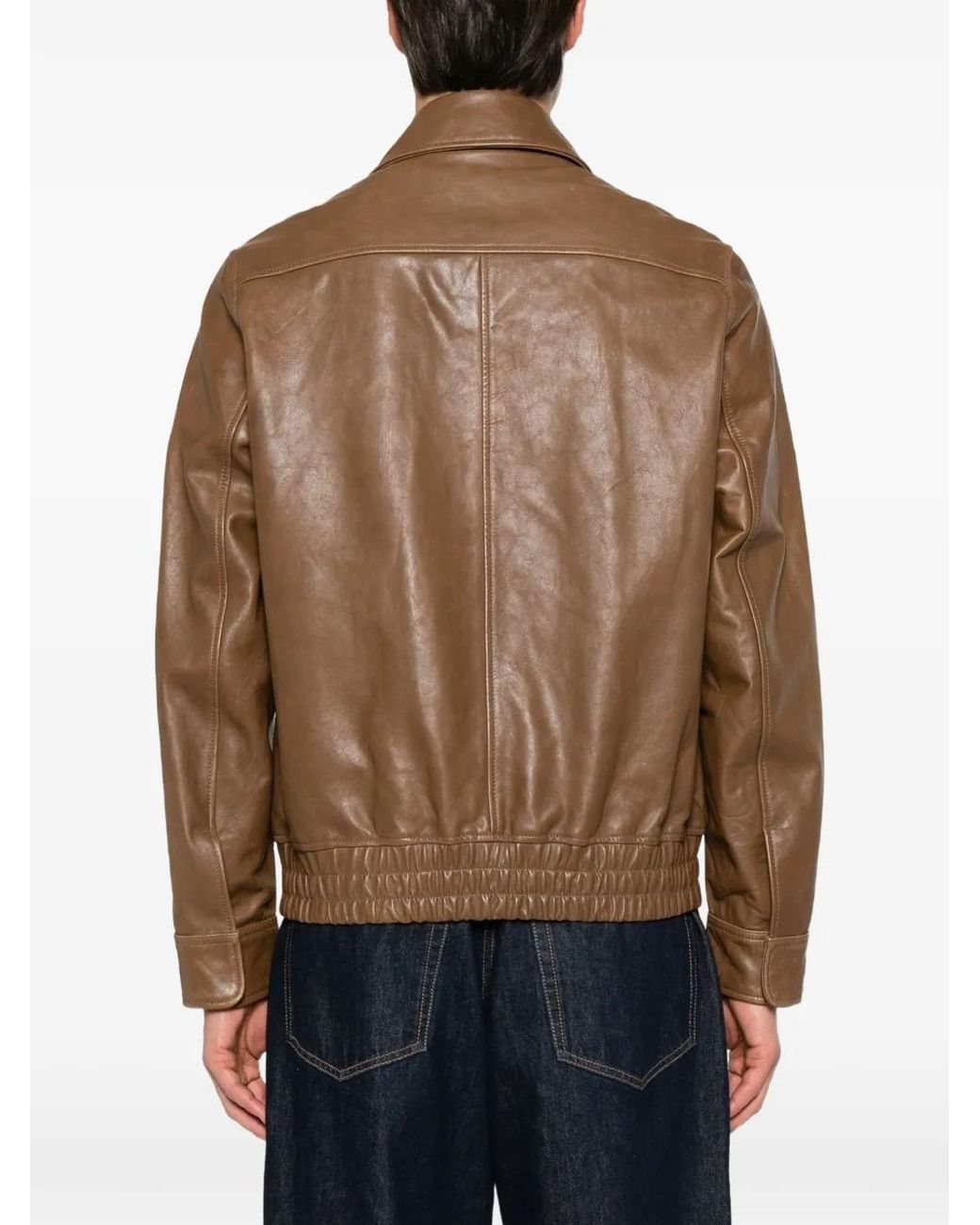 Paul Smith Leren Jack in het Brown voor heren