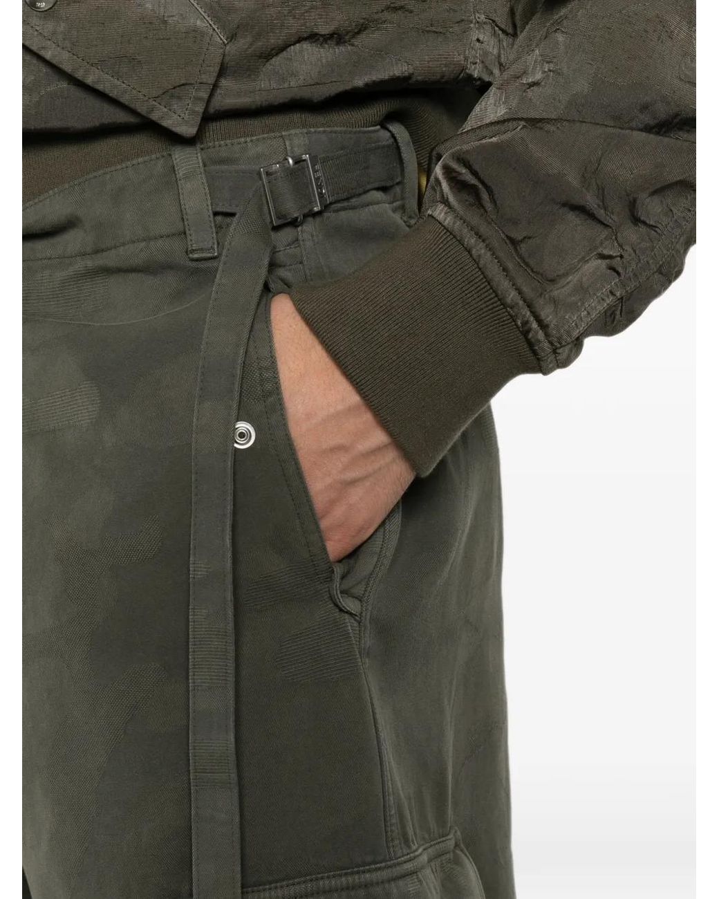 Fendi Gray Regular-Fit Utility Trousers for men