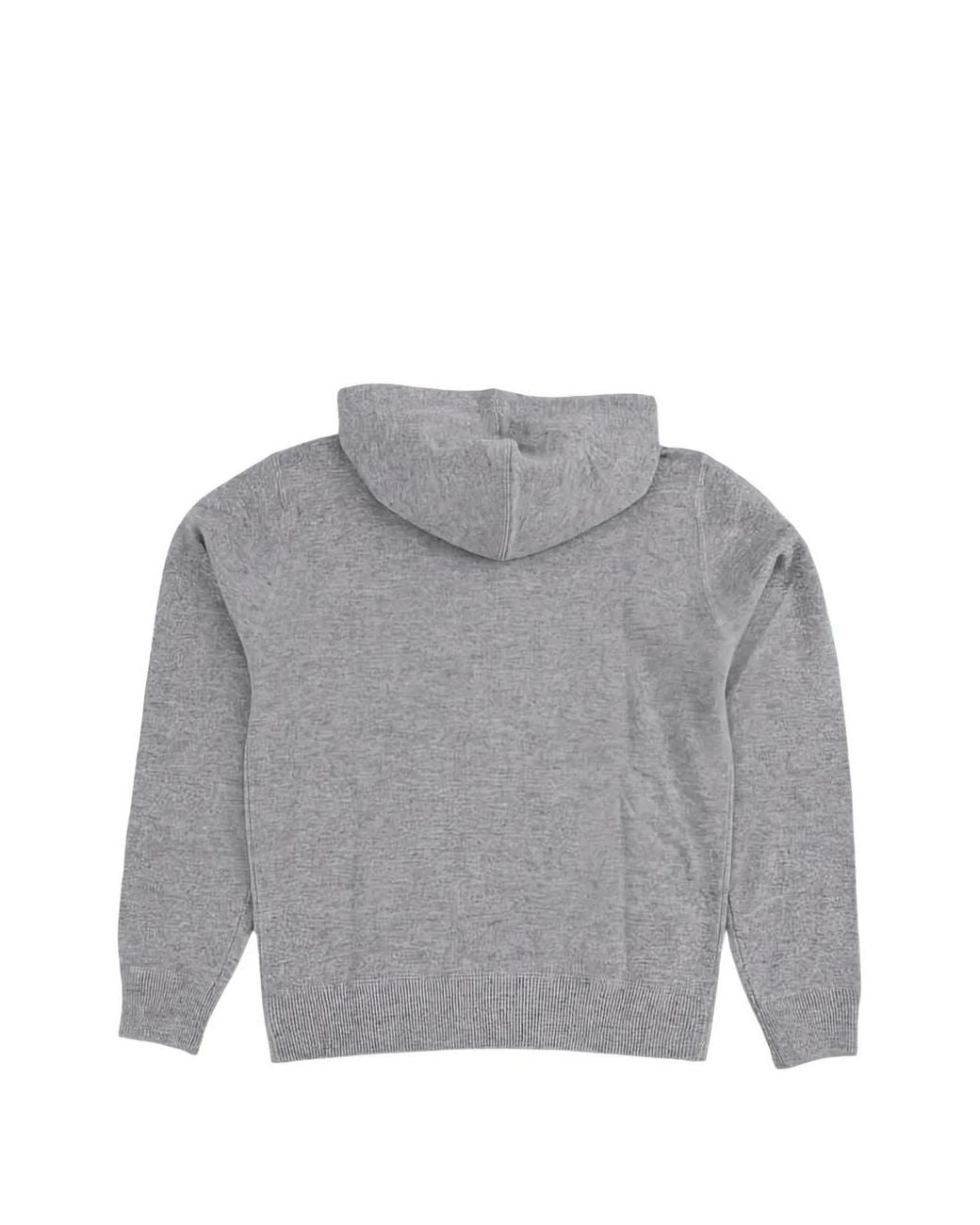 K-Way Gray Logo-Patch Hoodie for men