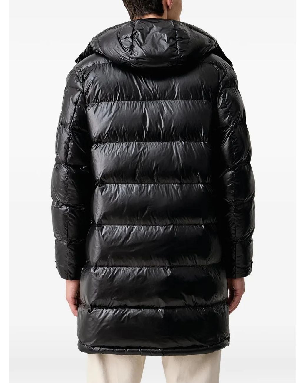 Blauer Black Quilted Sorona Aura Hooded Jacket for men