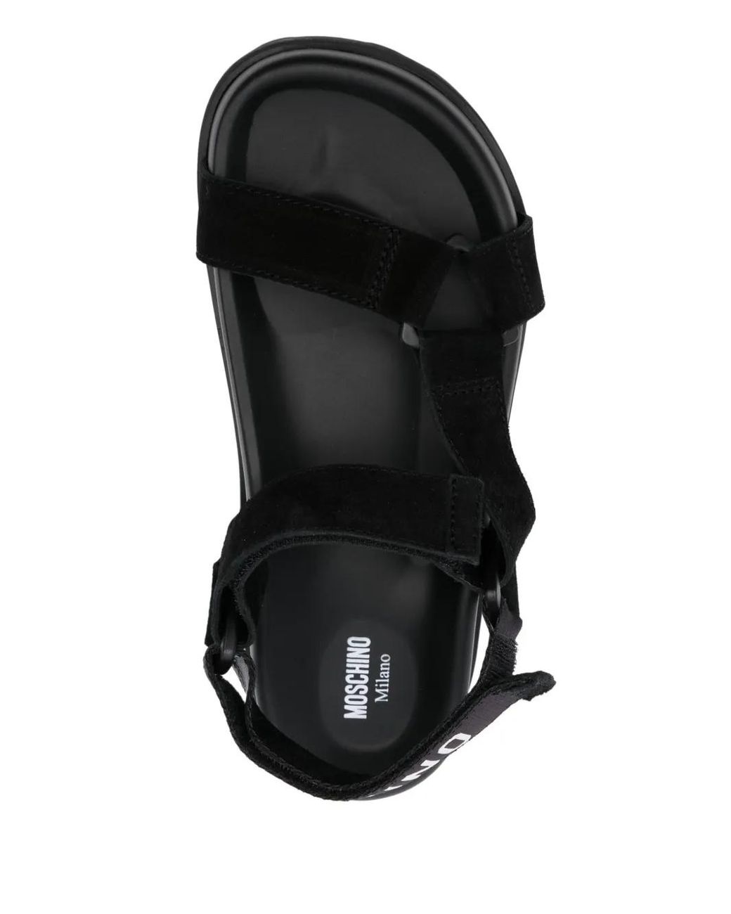 Moschino Black Suede Sandals