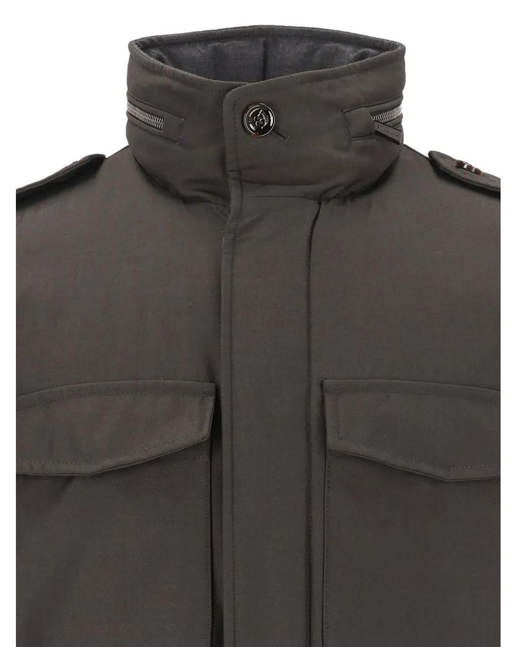 Moorer Gray Protti-Pum Jacket for men