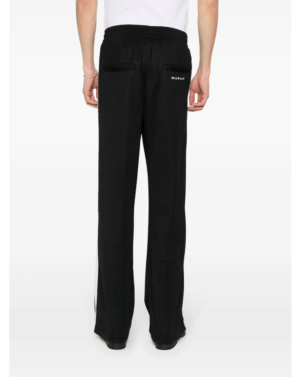 Isabel Marant Black Ryamy Straight-Leg Track Pants for men