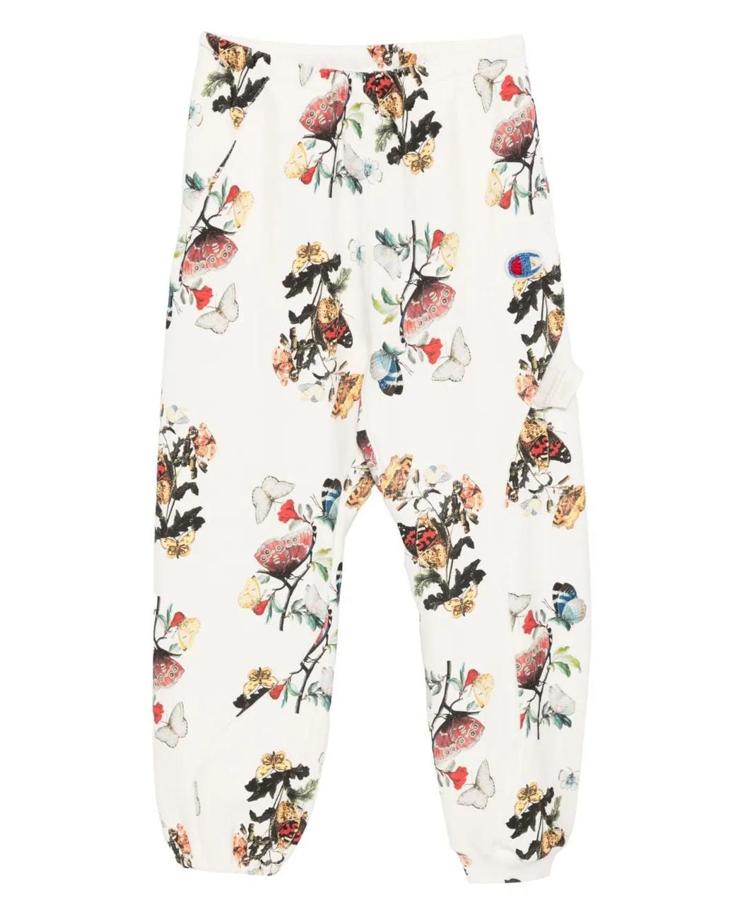 Undercover White X Champion Floral-Print Track Pants