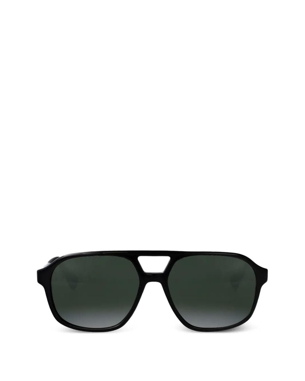 Vuarnet Black Pilot-Frame Sunglasses for men