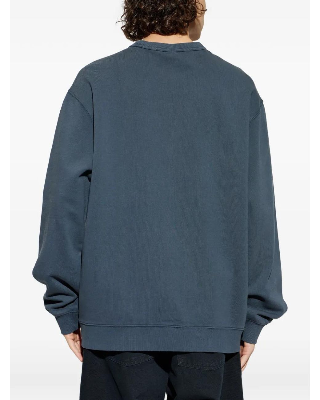 Carhartt Blue Graphic Long-Sleeve Sweater for men