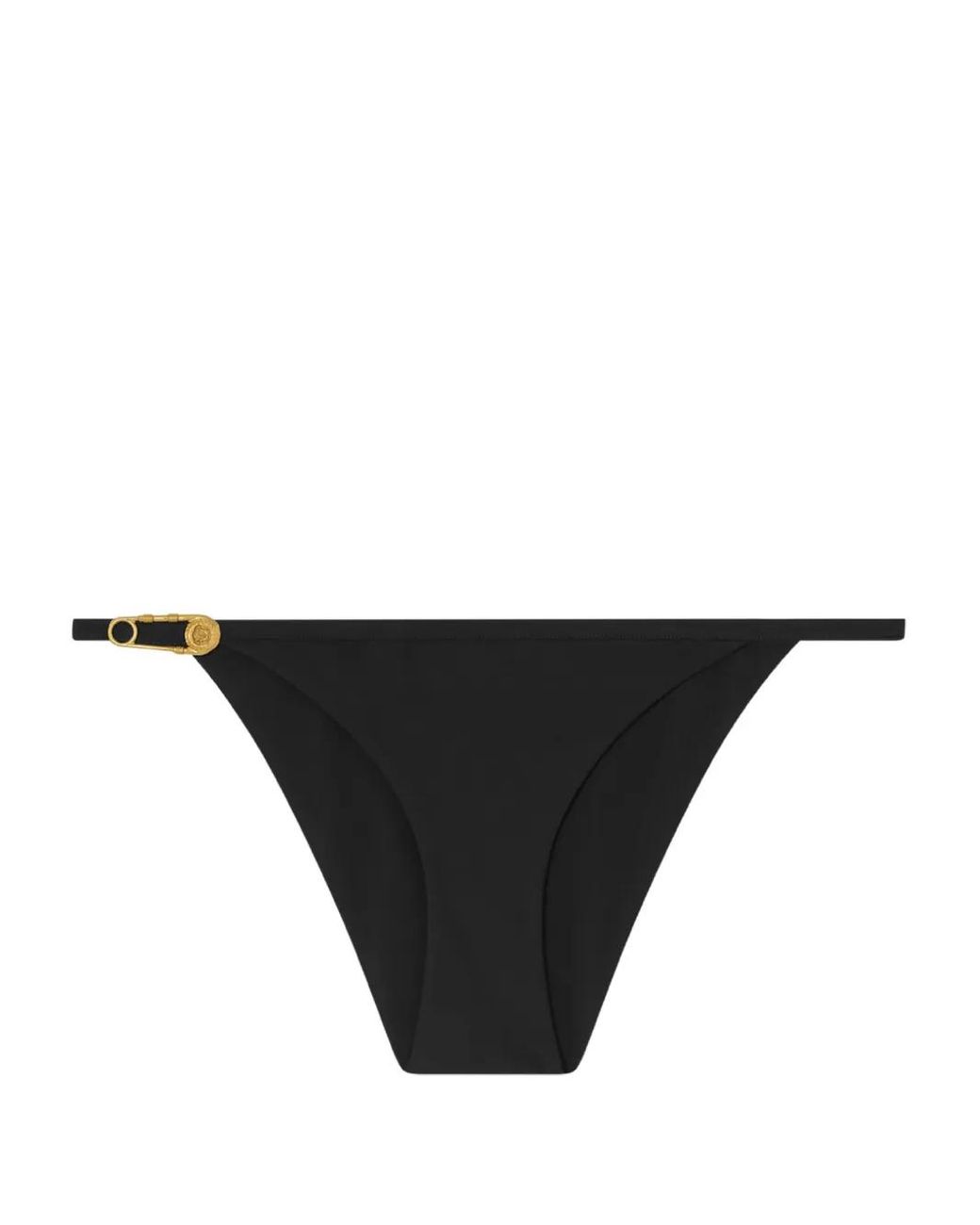 Versace Black Bas De Bikini Safety Pin