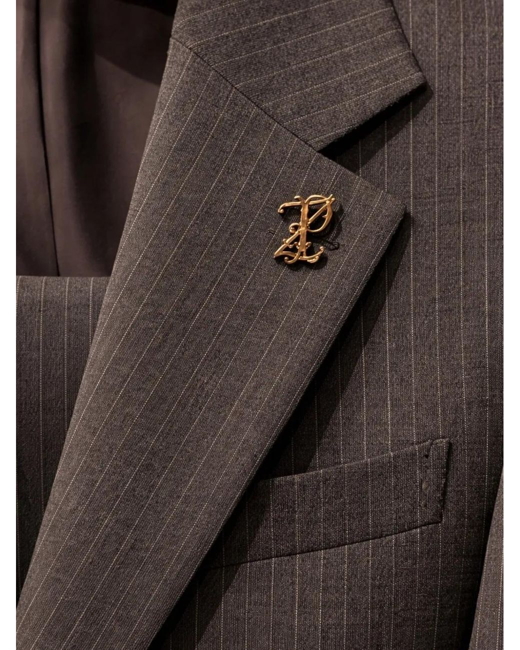 Pal Zileri Gray Costume À Fines Rayures for men