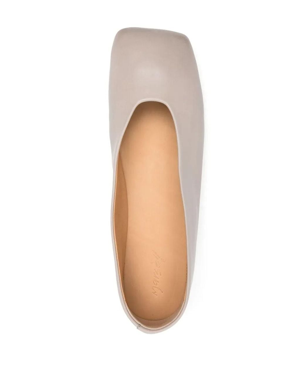 Marsèll Pink Coltellaccio Leather Ballerina Shoes