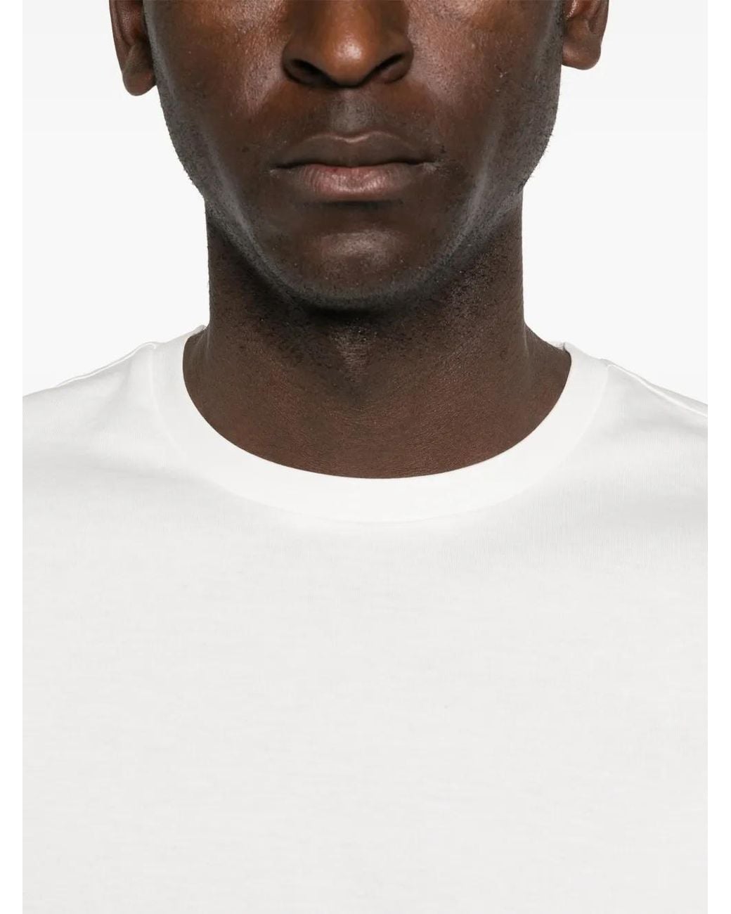 HUGO White Short-Sleeve T-Shirt for men