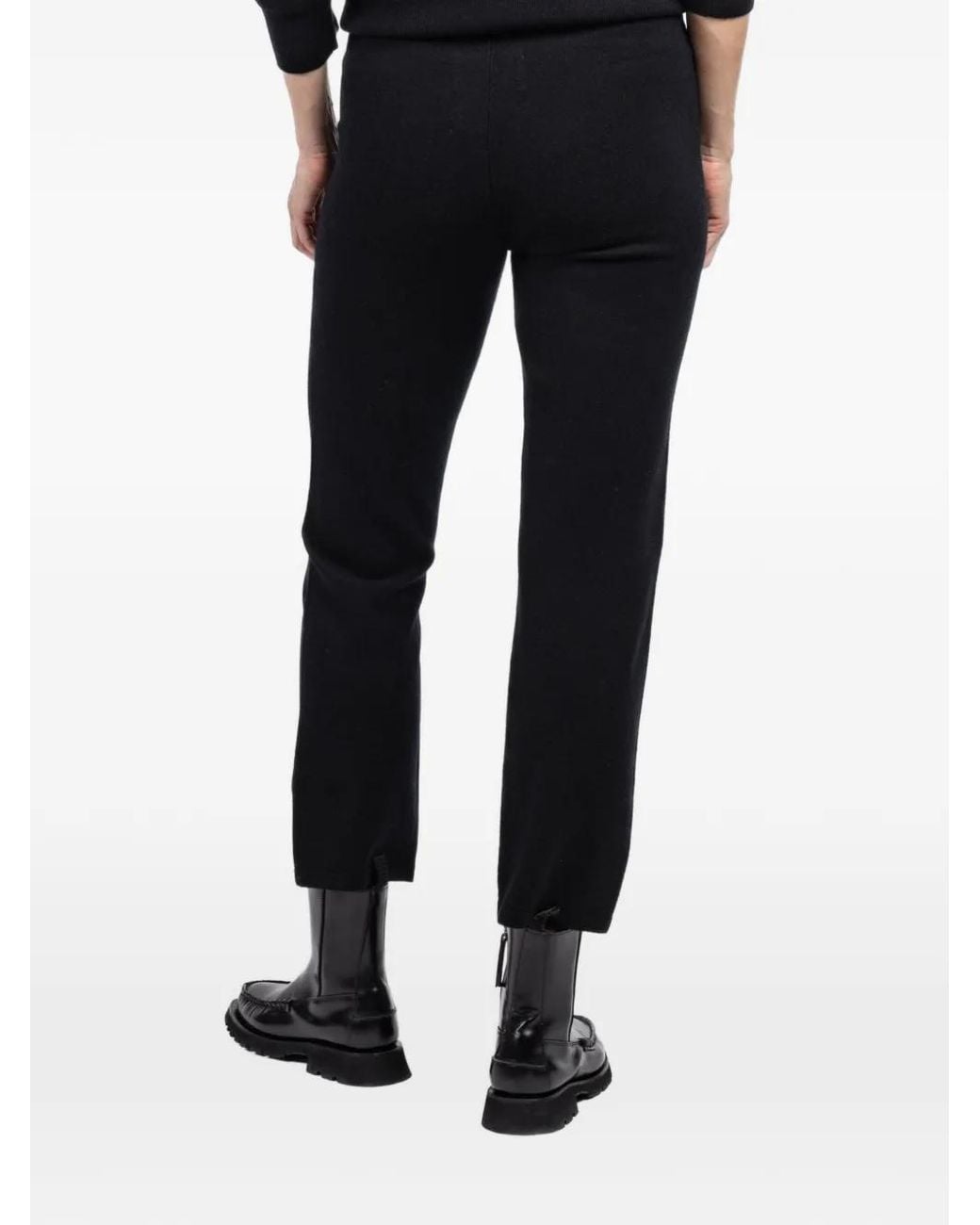 Extreme Cashmere Black Wander Drawstring Trousers