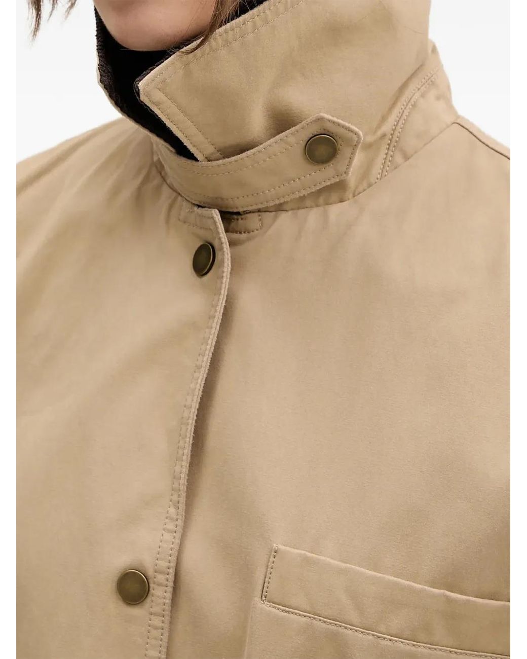Abercrombie & Fitch Natural Belted Long Coat