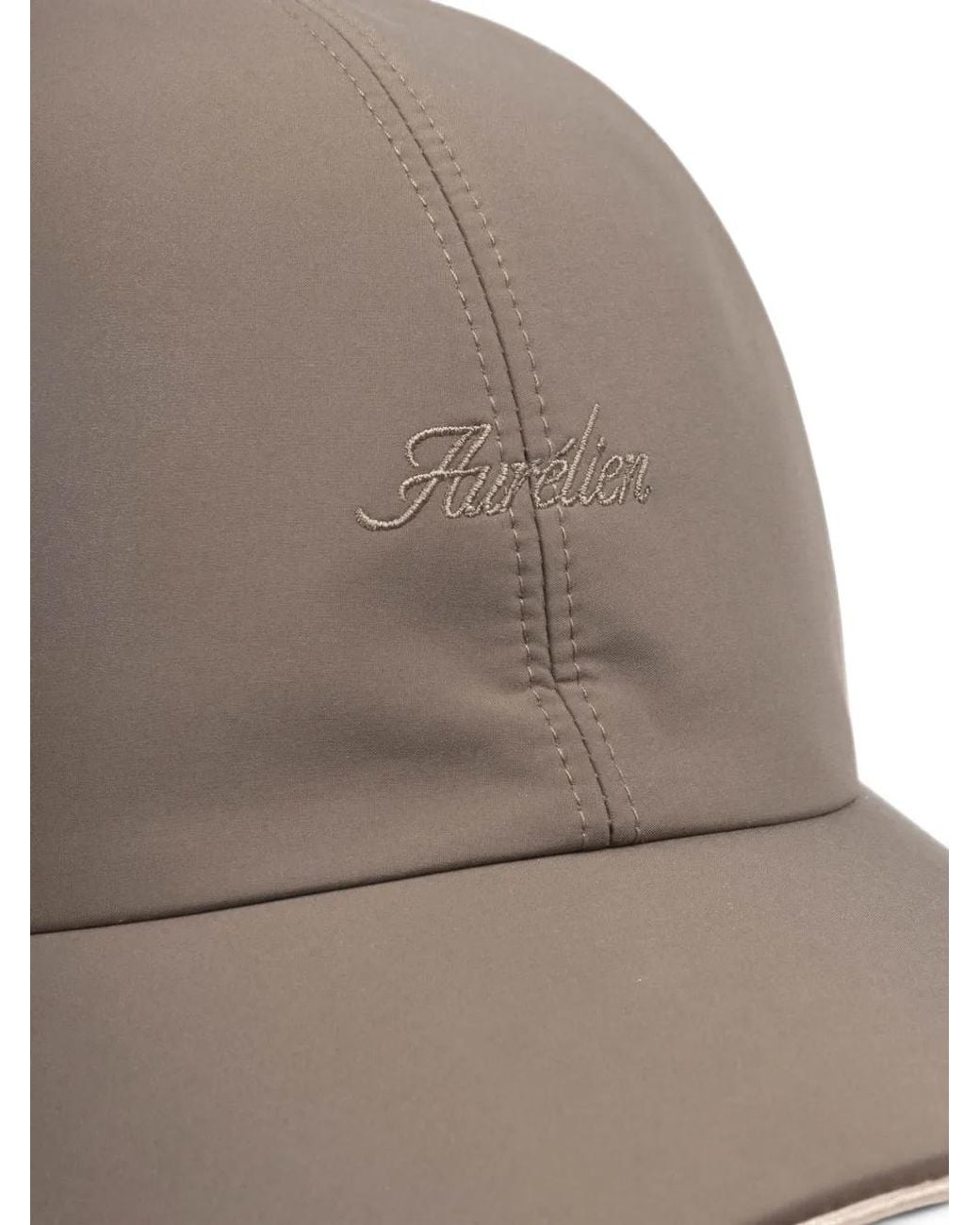 Aurélien Brown Logo-Embroidered Technical Baseball Cap for men