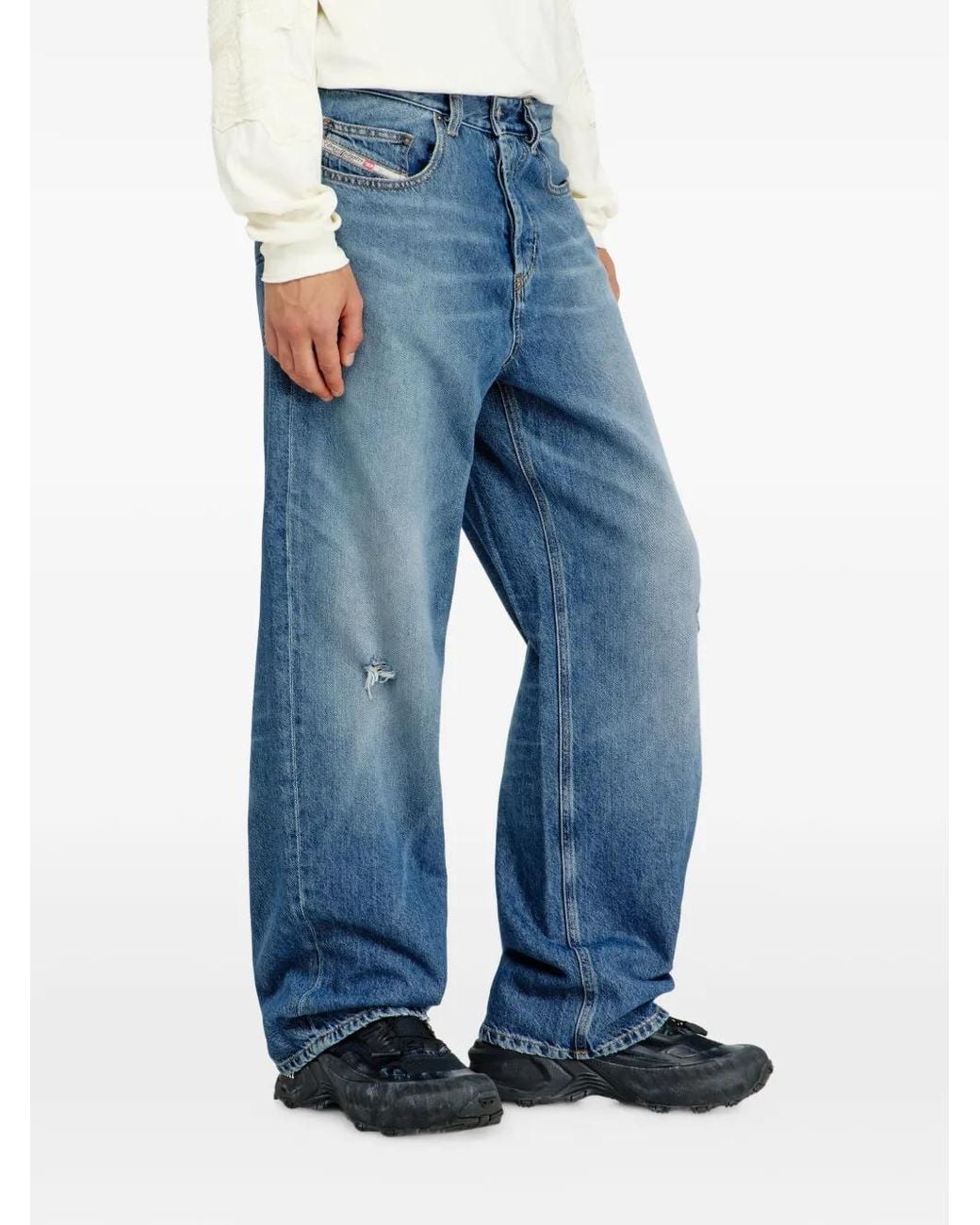 DIESEL Blue Relaxed Jeans Low Waist 2001 D-Macro for men