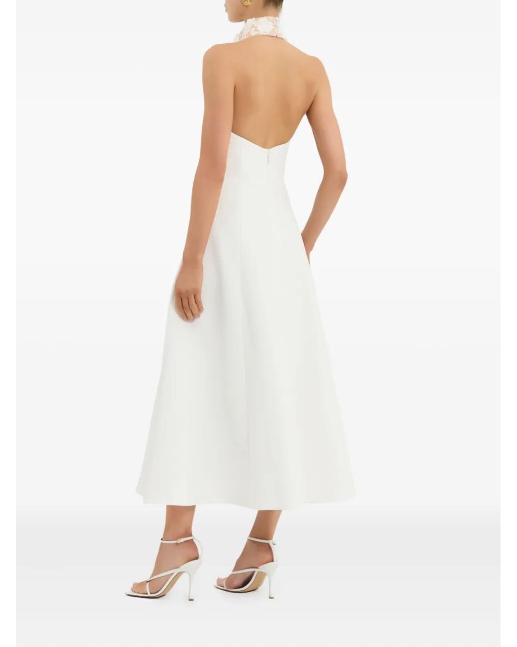 Rebecca Vallance White Parrish Midi Dress