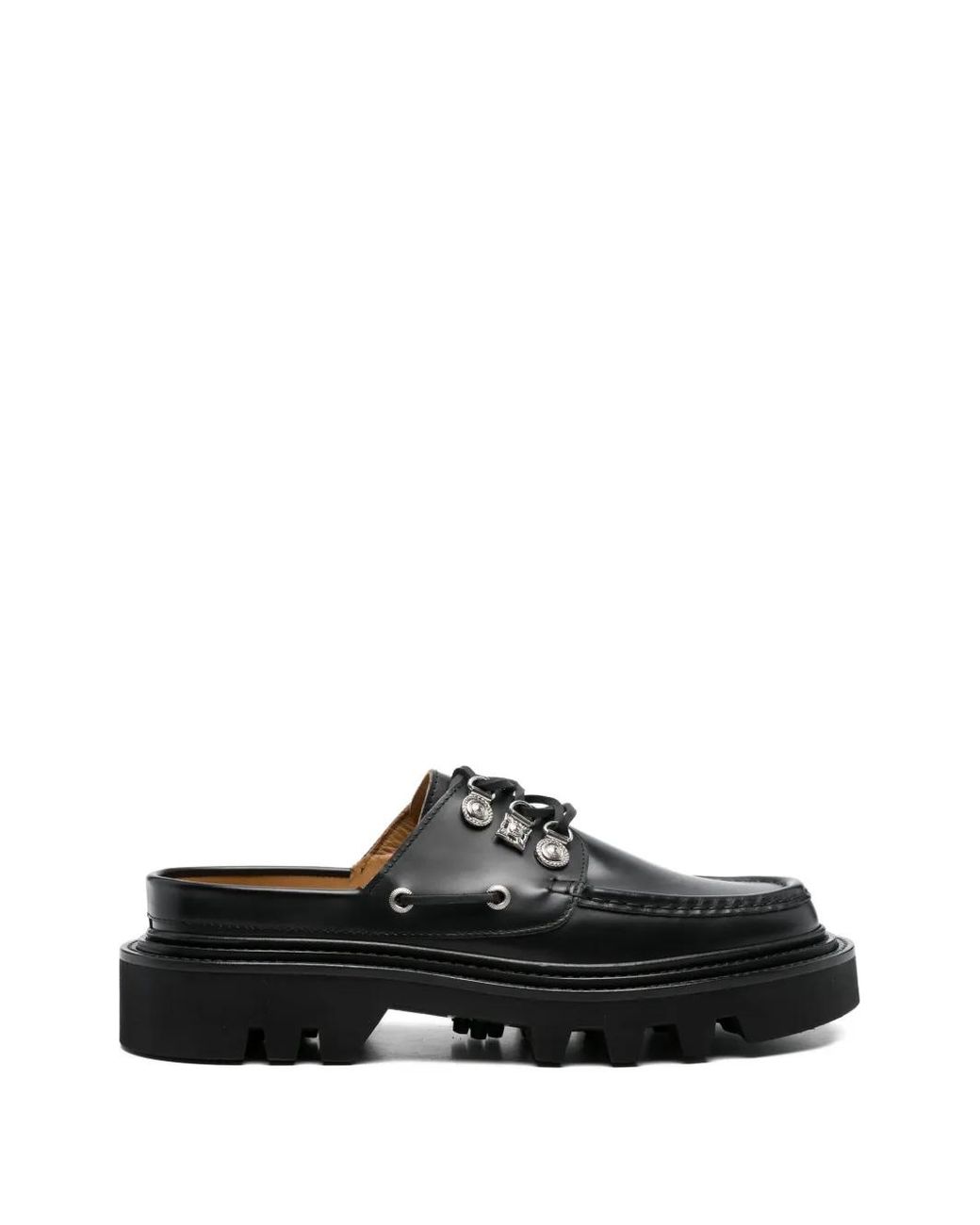 Toga Virilis Black Mules En Cuir for men