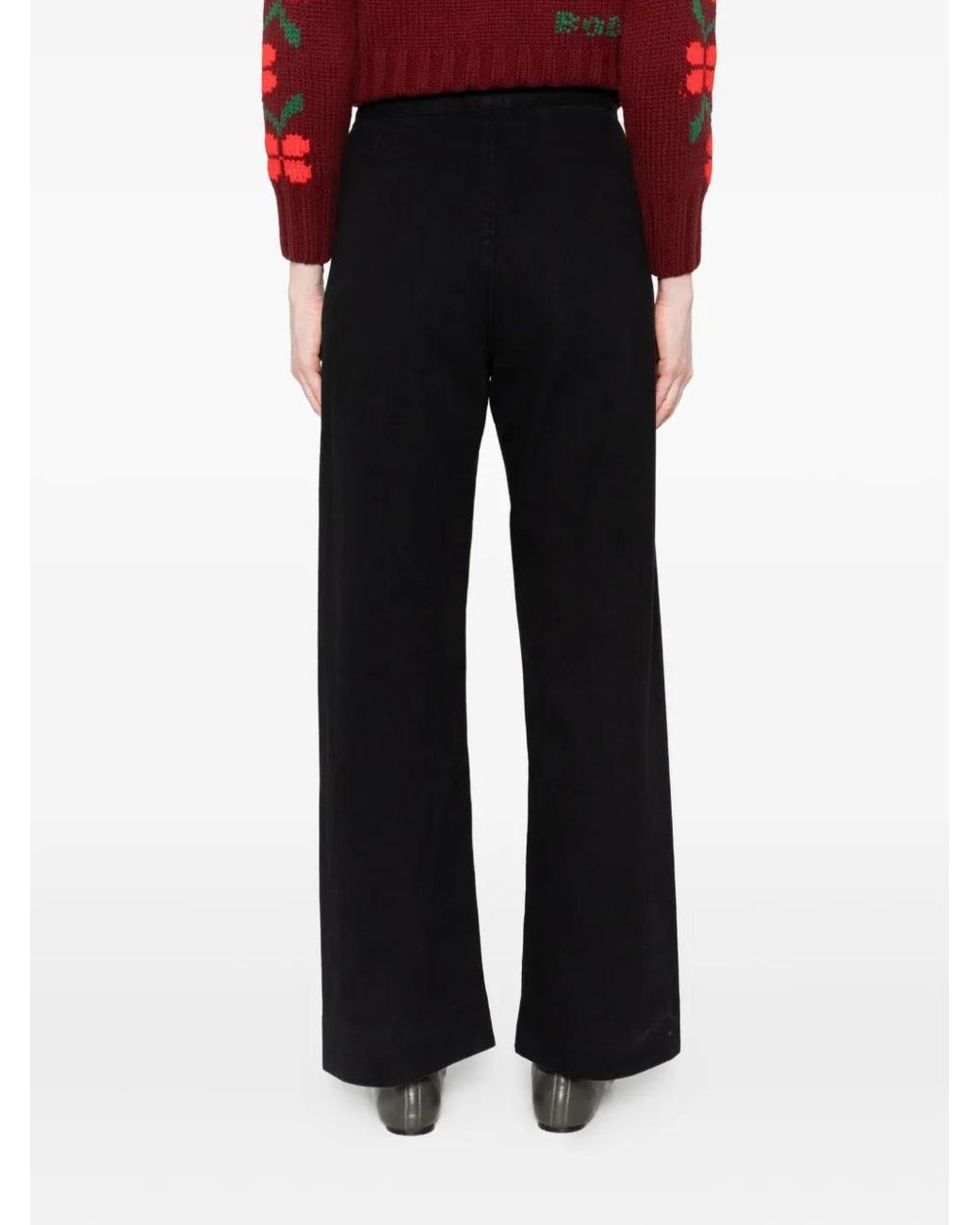 Bode Black Button-Detailed Jeans