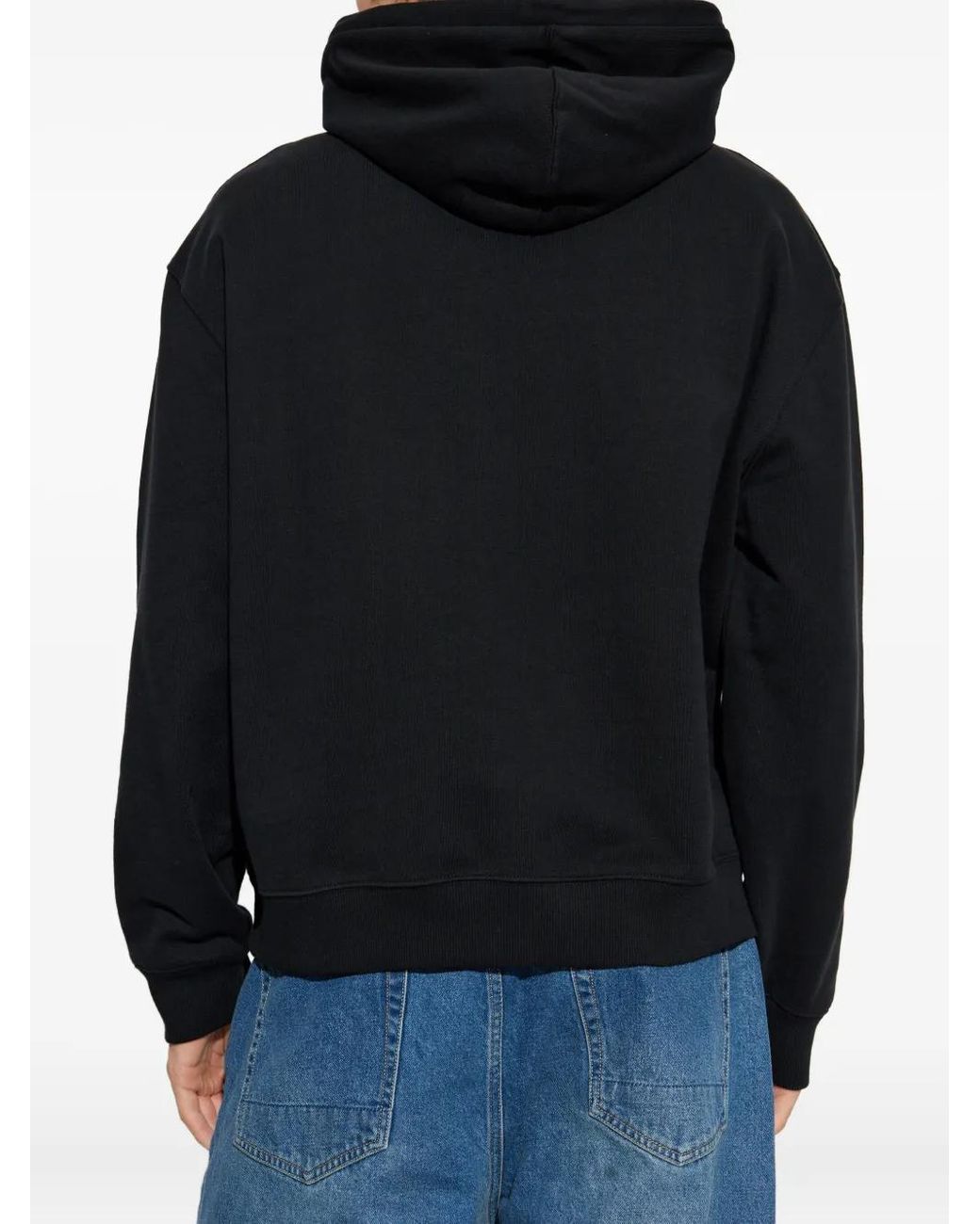 AllSaints Blue Milo Cotton Hoodie for men
