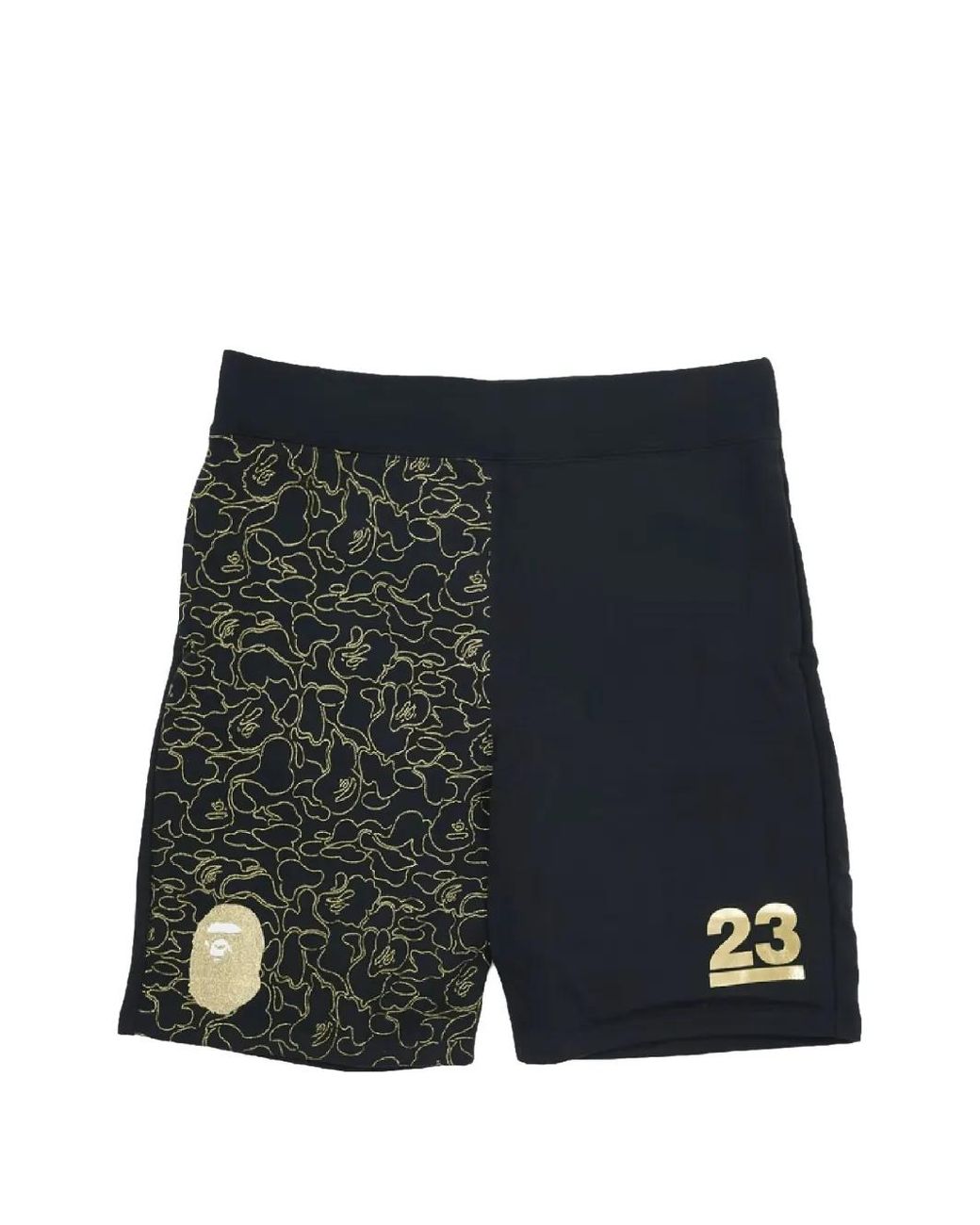 A Bathing Ape Black Abc Camo Track Horts for men