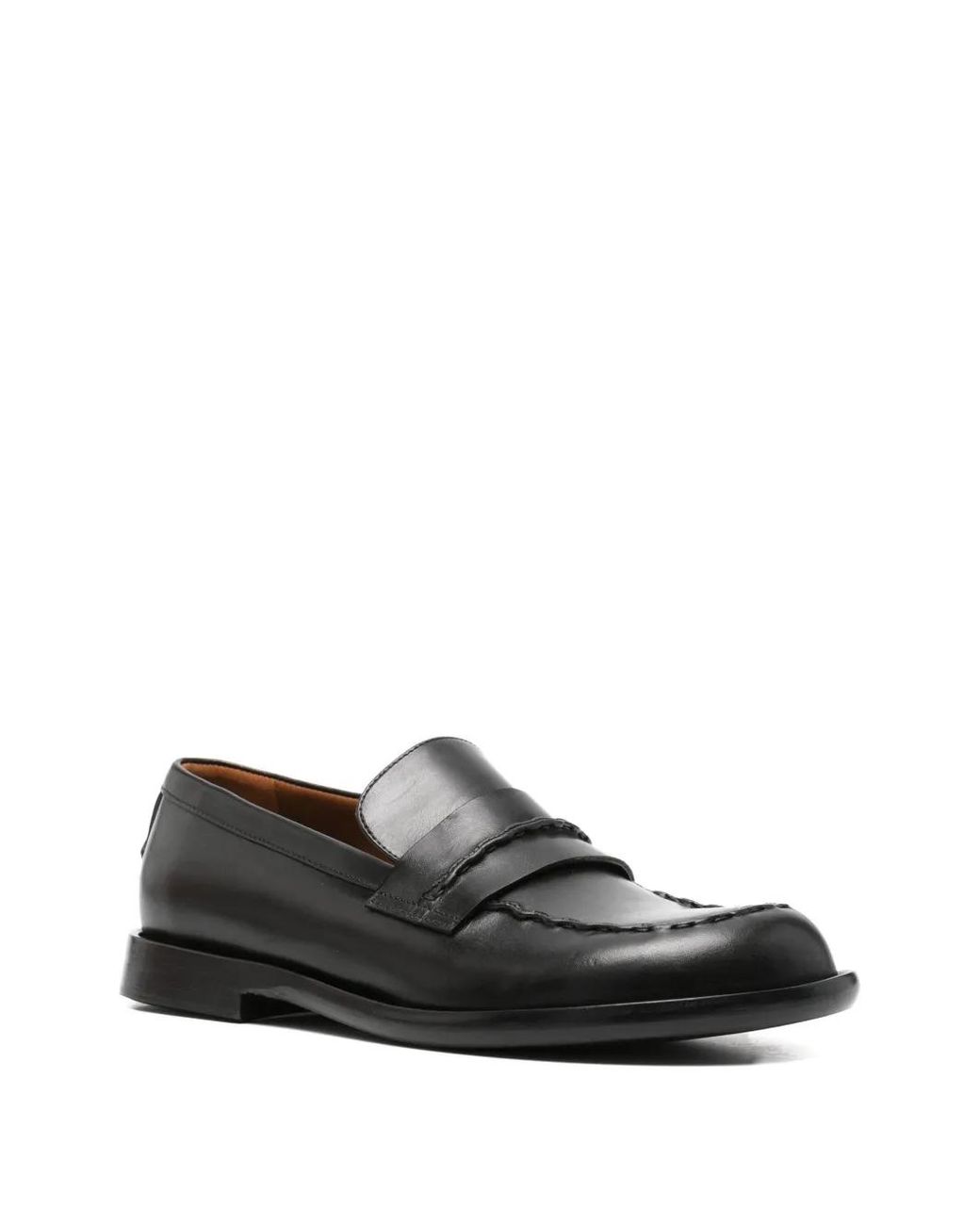 THE ANTIPODE Black Lorence Leather Loafers for men