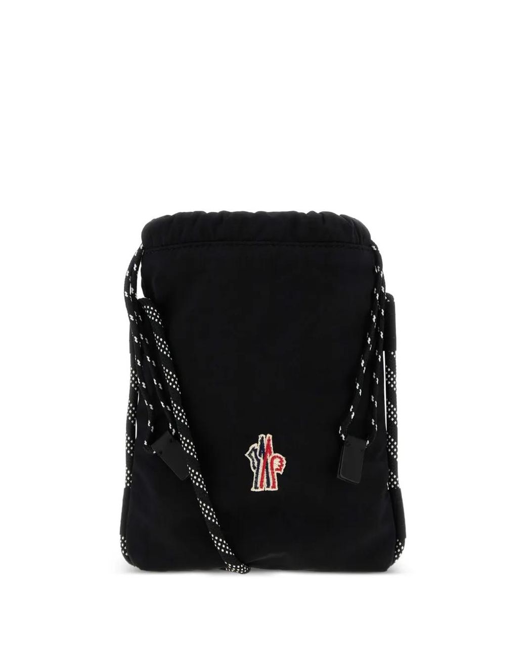 Moncler Black Makaio Logo-Patch Messenger Bag