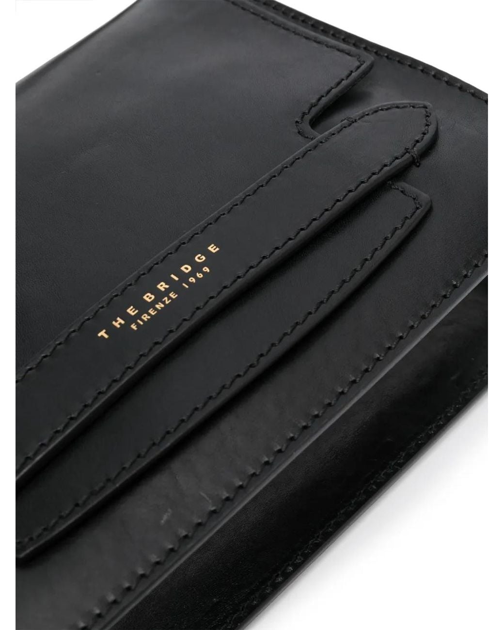The Bridge Black Lucrezia Leather Crossbody Bag
