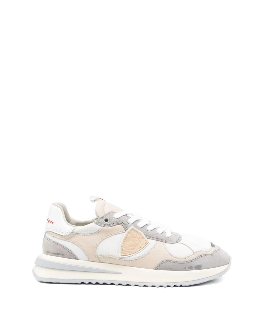Baskets À Patch Logo Philippe Model pour homme en coloris White