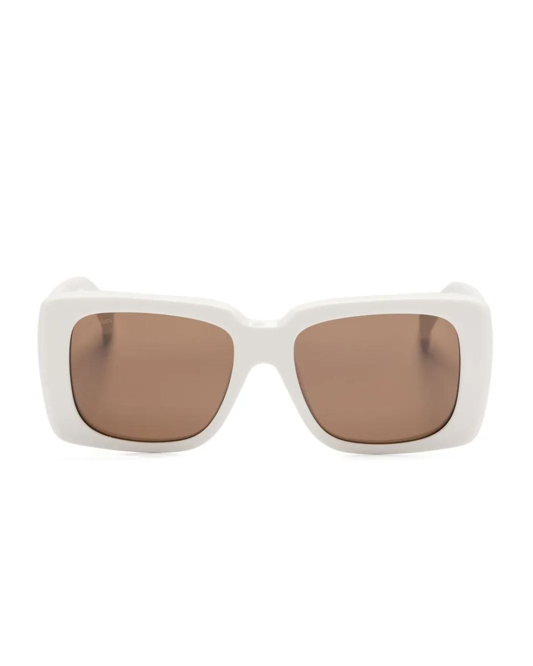 Max Mara Eyewear White Square-Frame Sunglasses