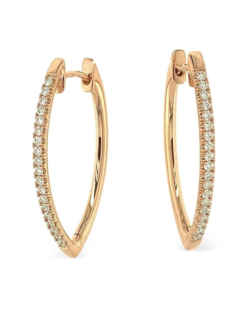 Lisa Nik Metallic Hoop-Design Earrings