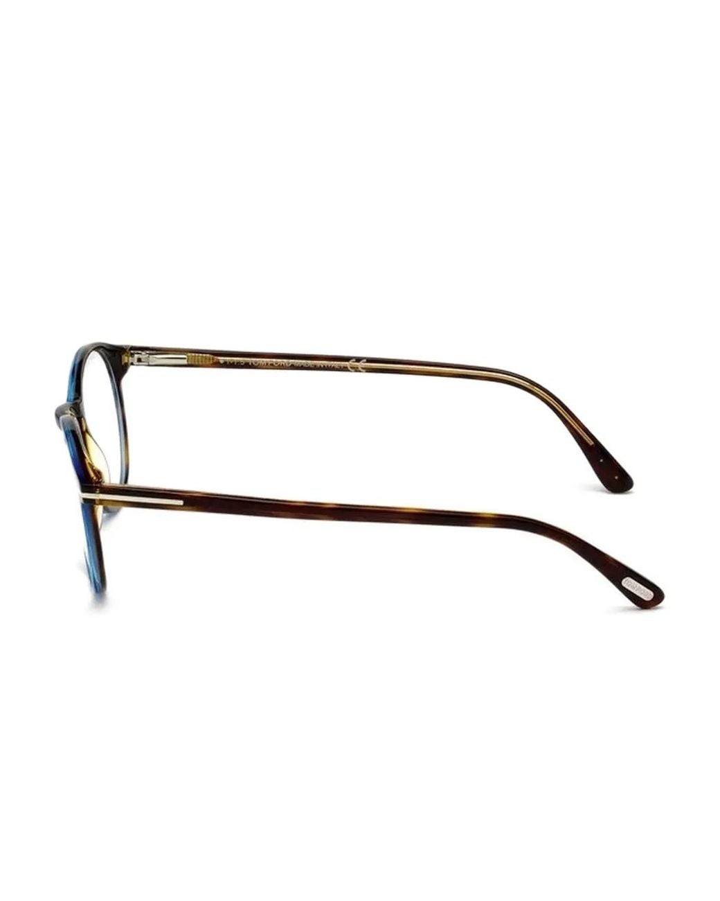 Tom Ford Brown Round-Frame Glasses