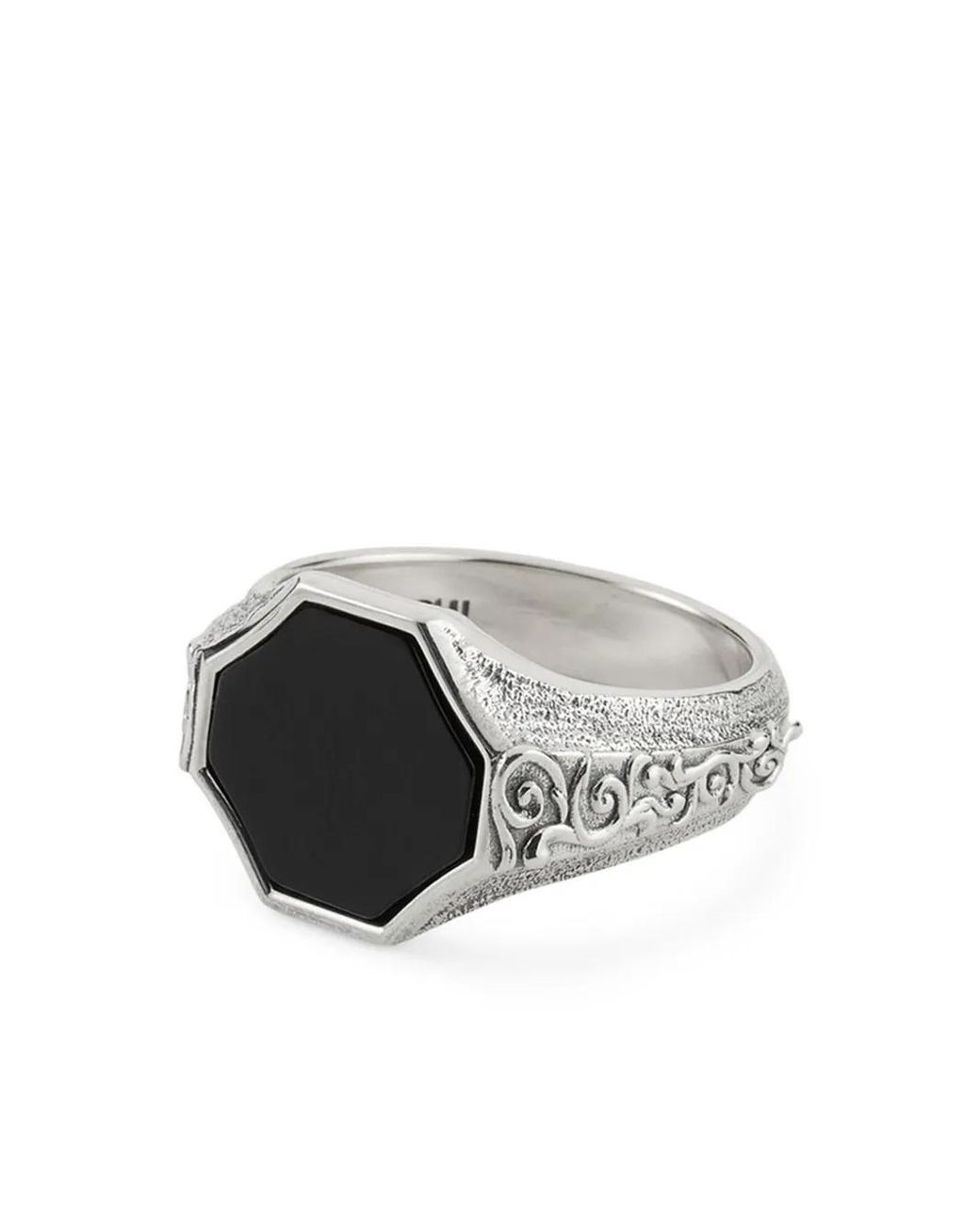 Emanuele Bicocchi Metallic Flourish Signet Ring