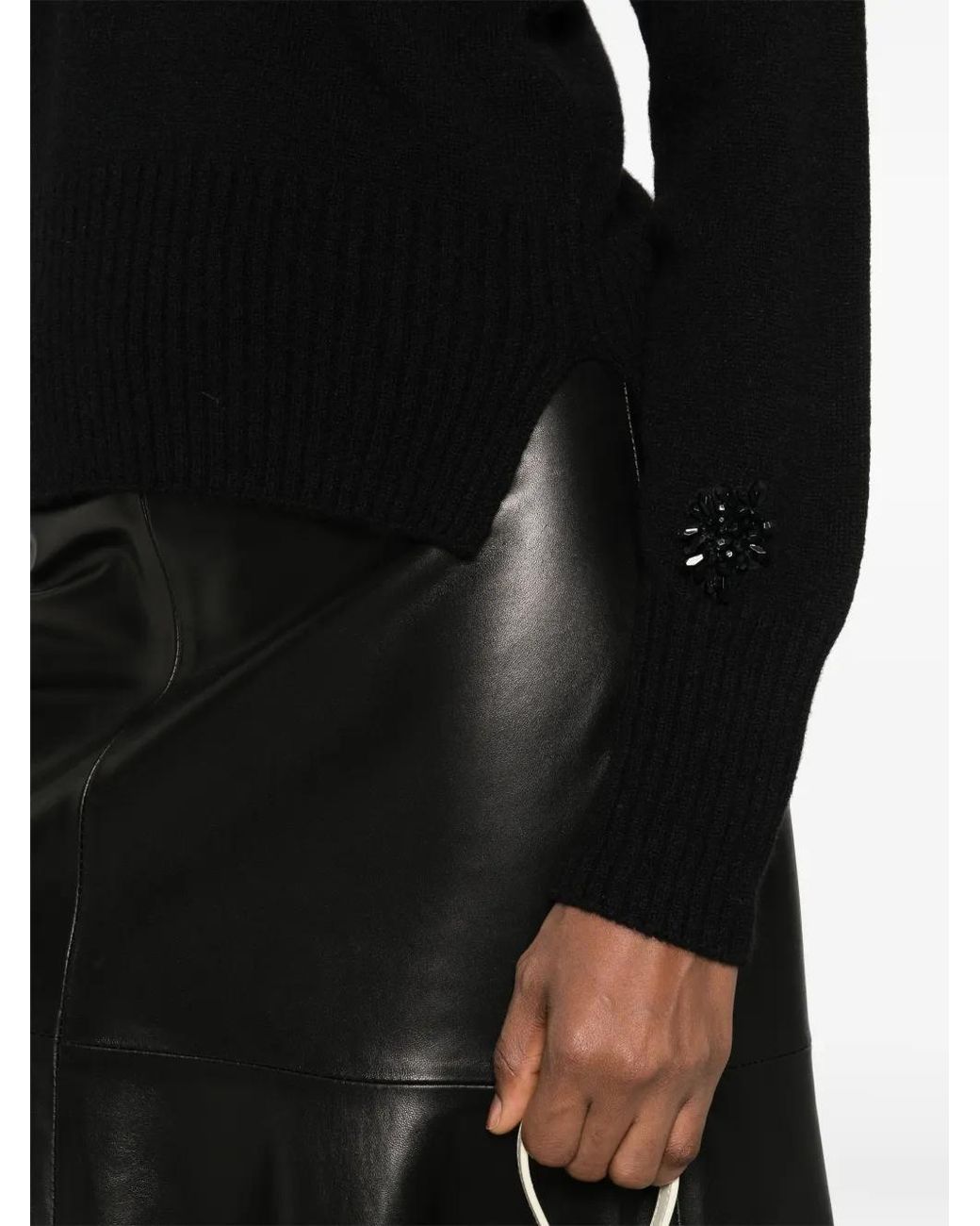 Simone Rocha Black Long-Sleeve Sweater