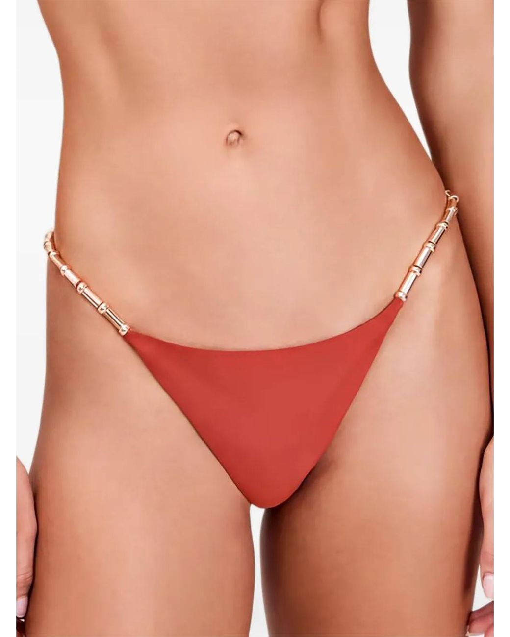 Devon Windsor Red Genesis Bikini Bottoms